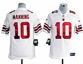 Nike New York Giants #10 Eli Manning Game White Jerseys,baseball caps,new era cap wholesale,wholesale hats
