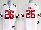 Nike New York Giants #26 Antrel Rolle Game White Jerseys,baseball caps,new era cap wholesale,wholesale hats
