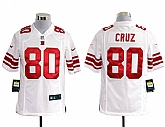 Nike New York Giants #80 Victor Cruz Game White Jerseys,baseball caps,new era cap wholesale,wholesale hats