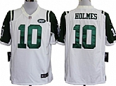 Nike New York Jets #10 Santonio Holmes White Game Jerseys,baseball caps,new era cap wholesale,wholesale hats