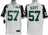 Nike New York Jets #57 Bart Scott White Game Jerseys,baseball caps,new era cap wholesale,wholesale hats