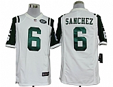 Nike New York Jets #6 Mark Sanchez Game White Jerseys,baseball caps,new era cap wholesale,wholesale hats