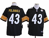Nike Pittsburgh Steelers #43 Troy Polamalu Game Black Jerseys,baseball caps,new era cap wholesale,wholesale hats