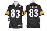 Nike Pittsburgh Steelers #83 Heath Miller Game Black Jerseys,baseball caps,new era cap wholesale,wholesale hats
