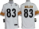 Nike Pittsburgh Steelers #83 Heath Miller White Game Jerseys,baseball caps,new era cap wholesale,wholesale hats