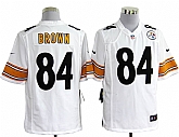 Nike Pittsburgh Steelers #84 Antonio Brown Game White Jerseys,baseball caps,new era cap wholesale,wholesale hats