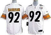 Nike Pittsburgh Steelers #92 James Harrison Game White Jerseys,baseball caps,new era cap wholesale,wholesale hats
