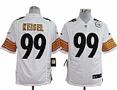 Nike Pittsburgh Steelers #99 Brett Keisel Game White Jerseys,baseball caps,new era cap wholesale,wholesale hats