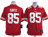 Nike San Francisco 49ers #85 Vernon Davis Game Red Jerseys,baseball caps,new era cap wholesale,wholesale hats