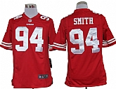 Nike San Francisco 49ers #94 Justin Smith Game Red Jerseys,baseball caps,new era cap wholesale,wholesale hats