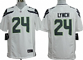 Nike Seattle Seahawks #24 Marshawn Lynch White Game Jerseys,baseball caps,new era cap wholesale,wholesale hats