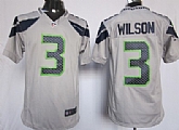 Nike Seattle Seahawks #3 Russell Wilson Silvery Game Jerseys,baseball caps,new era cap wholesale,wholesale hats