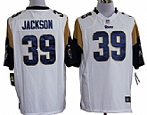 Nike St. Louis Rams #39 Steven Jackson White Game Jerseys,baseball caps,new era cap wholesale,wholesale hats
