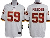 Nike Washington Redskins #59 London Fletcher Game White Jerseys,baseball caps,new era cap wholesale,wholesale hats