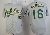 Oakland Athletics #16 Josh Reddick Gray Jerseys,baseball caps,new era cap wholesale,wholesale hats