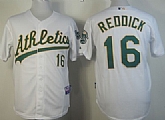 Oakland Athletics #16 Josh Reddick White Jerseys,baseball caps,new era cap wholesale,wholesale hats