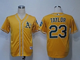 Oakland Athletics #23 Taylor Yellow Jerseys,baseball caps,new era cap wholesale,wholesale hats