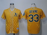 Oakland Athletics #33 Devine Yellow Jerseys,baseball caps,new era cap wholesale,wholesale hats