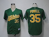 Oakland Athletics #35 Powell Green Jerseys,baseball caps,new era cap wholesale,wholesale hats