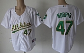 Oakland Athletics #47 Mike Norris White Jerseys,baseball caps,new era cap wholesale,wholesale hats