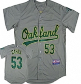 Oakland Athletics #53 Cahill Gray Jerseys,baseball caps,new era cap wholesale,wholesale hats