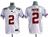 Ohio State Buckeyes #2 Pryor White NCAA Jerseys,baseball caps,new era cap wholesale,wholesale hats