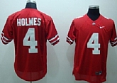 Ohio State Buckeyes #4 Holmes Red NCAA Jerseys,baseball caps,new era cap wholesale,wholesale hats