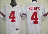 Ohio State Buckeyes #4 Holmes White NCAA Jerseys,baseball caps,new era cap wholesale,wholesale hats