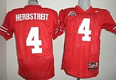 Ohio State Buckeyes #4 Kirk Herbstreit Red NCAA Jerseys,baseball caps,new era cap wholesale,wholesale hats