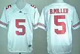 Ohio State Buckeyes #5 Baxton Miller White College Jerseys,baseball caps,new era cap wholesale,wholesale hats