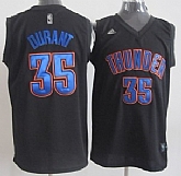 Oklahoma City Thunder #35 Kevin Durant Black With Blue Jerseys,baseball caps,new era cap wholesale,wholesale hats