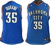 Oklahoma City Thunder #35 Kevin Durant Blue Swingman Jerseys,baseball caps,new era cap wholesale,wholesale hats