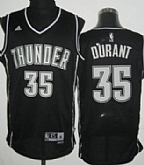 Oklahoma City Thunder #35 Kevin Durant Revolution 30 Swingman Black With White Jerseys,baseball caps,new era cap wholesale,wholesale hats