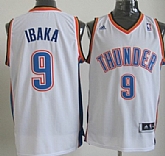 Oklahoma City Thunder #9 Serge Ibaka Revolution 30 Swingman White Jerseys,baseball caps,new era cap wholesale,wholesale hats