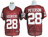Oklahoma Sooners #28 Peterson Red NCAA Jerseys,baseball caps,new era cap wholesale,wholesale hats