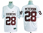 Oklahoma Sooners #28 Peterson White NCAA Jerseys,baseball caps,new era cap wholesale,wholesale hats