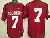 Oklahoma Sooners #7 Red NCAA Jerseys,baseball caps,new era cap wholesale,wholesale hats