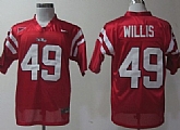 Ole Miss Rebels #49 Patrick Willis Red Jerseys
