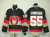 Ottawa Senators #55 Gonchar Black Jerseys,baseball caps,new era cap wholesale,wholesale hats
