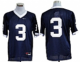Penn State Nittany Lions #3 Navy Blue NCAA Jerseys,baseball caps,new era cap wholesale,wholesale hats