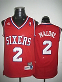 Philadelphia 76ers #2 Malone red Jerseys,baseball caps,new era cap wholesale,wholesale hats