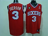 Philadelphia 76ers #3 Iverson Red 10th Jerseys,baseball caps,new era cap wholesale,wholesale hats
