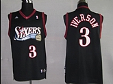 Philadelphia 76ers #3 Iverson black Jersey,baseball caps,new era cap wholesale,wholesale hats