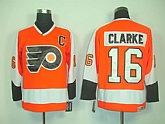 Philadelphia Flyers #16 BOBBY CLARKE Orange Jerseys,baseball caps,new era cap wholesale,wholesale hats