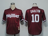 Philadelphia Phillies #10 Daulton Red M&N 1991 Jerseys,baseball caps,new era cap wholesale,wholesale hats