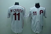 Philadelphia Phillies #11 M.ccarver white throwback Jerseys,baseball caps,new era cap wholesale,wholesale hats