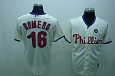 Philadelphia Phillies #16 J.C. Romero cream Jerseys,baseball caps,new era cap wholesale,wholesale hats