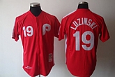 Philadelphia Phillies #19 Luzinski Red M&N Jerseys,baseball caps,new era cap wholesale,wholesale hats