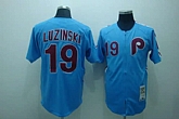 Philadelphia Phillies #19 Luzinski m&n blue Jerseys,baseball caps,new era cap wholesale,wholesale hats