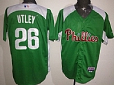 Philadelphia Phillies #26 Chase Utley 2012 Green Fashion Jerseys,baseball caps,new era cap wholesale,wholesale hats